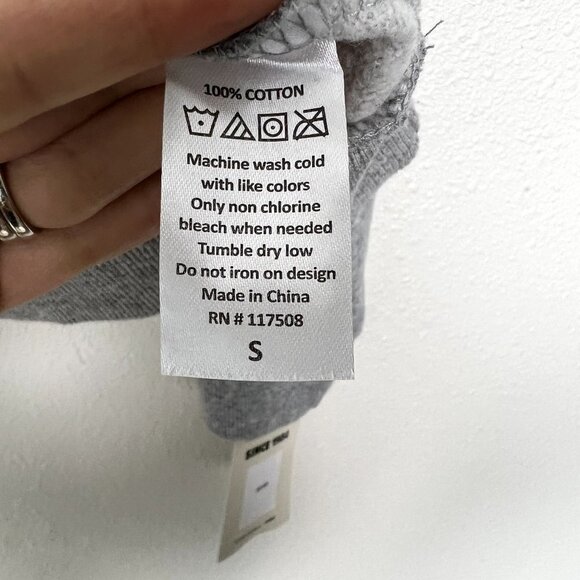 Reef Gray Pink Logo Graphic Crewneck Sweatshirt Pullover Womens Small - Picture 5 of 8